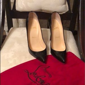 Christian Louboutin black patent heals